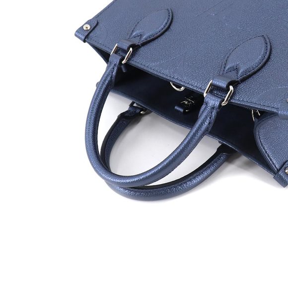 Louis Vuitton Monogram Implant Onthego PM Shoulder Bag Navy - Picture 5 of 8